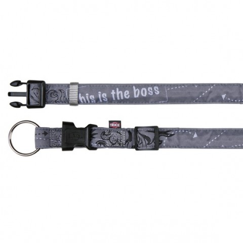 Ogrlice za pse Trixie ’’This is boss’’ M–L 35–55 cm_20 mm